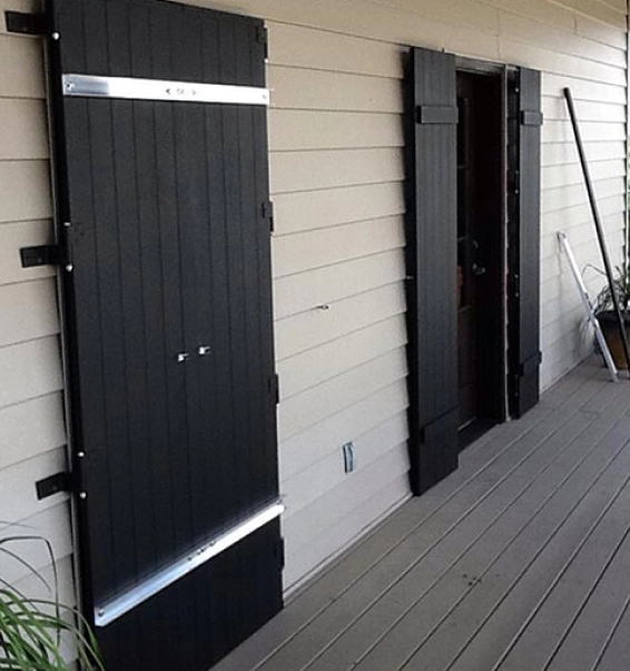 black aluminum powder coated shutter lafayette la