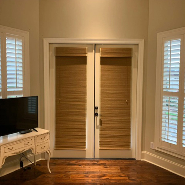 roman shades installed on window lafayette la