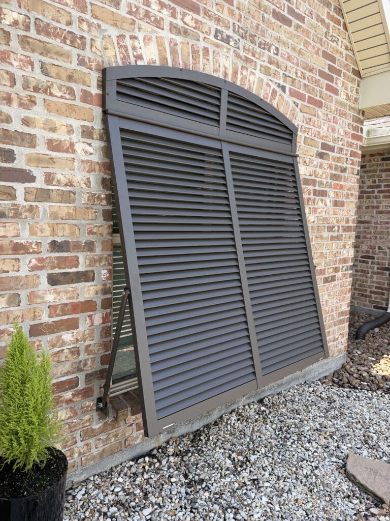 Bahama shutter arched
